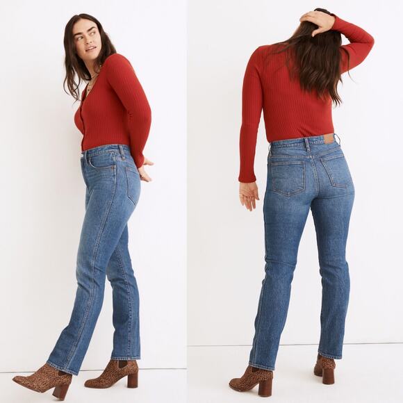 Madewell Stovepipe Full-Length High-Rise Jeans in Styler Wash size 29 x 33 - Picture 5 of 16